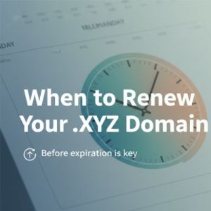 When to Renew Your .XYZ Domain