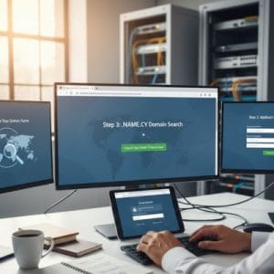 Complete .NAME.CY Domain Registration Workflow