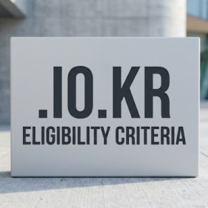 Eligibility Criteria for Registering a .IO.KR Domain