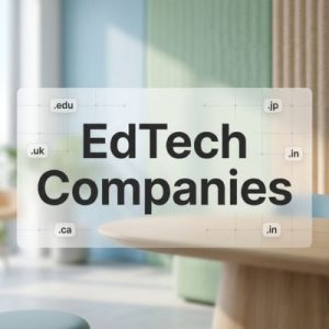 Country-specific domains used by EdTech companies