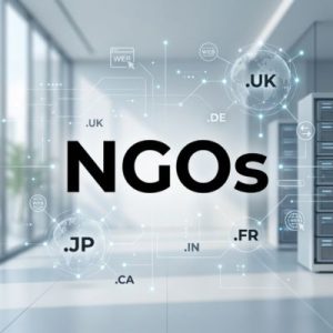 Country-specific domains used by NGOs and businesses